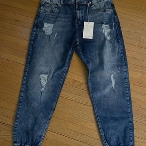 New denim joggers